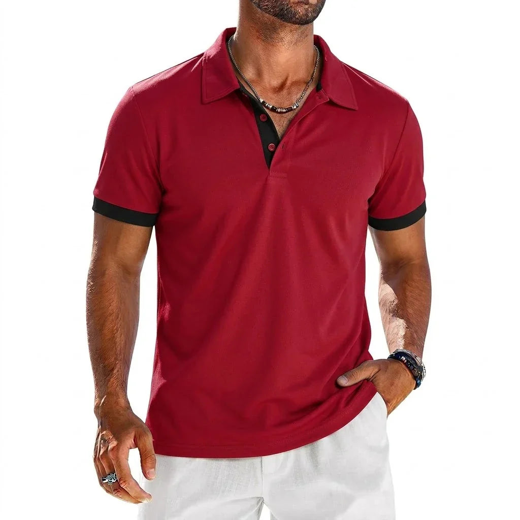 LAURENT MONACO | POLO CONTRASTÉ POUR HOMMES