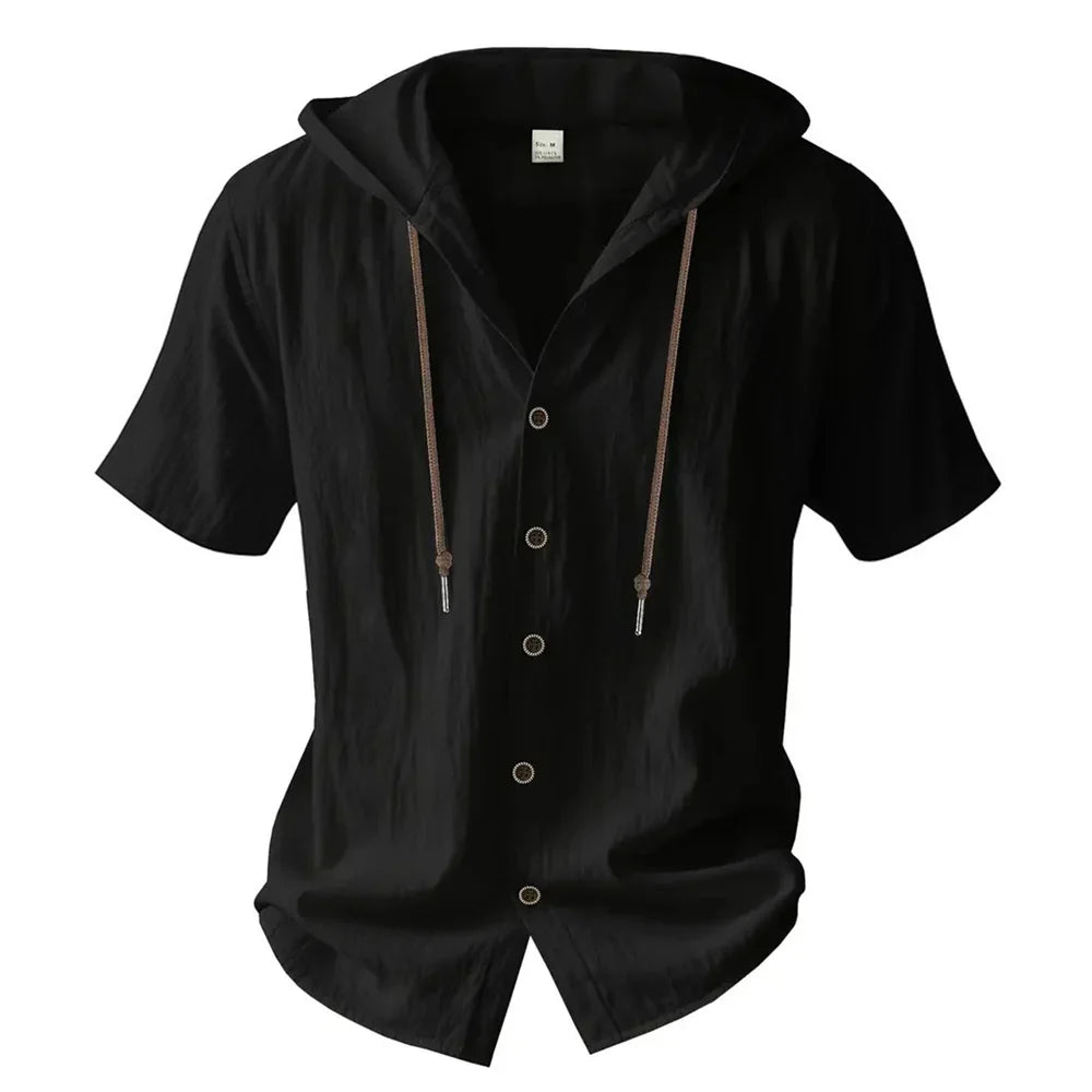 LAURENT MONACO | CHEMISE D'ÉTÉ À CAPUCHE POUR HOMMES