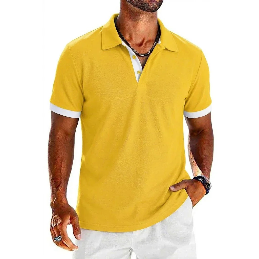LAURENT MONACO | POLO CONTRASTÉ POUR HOMMES