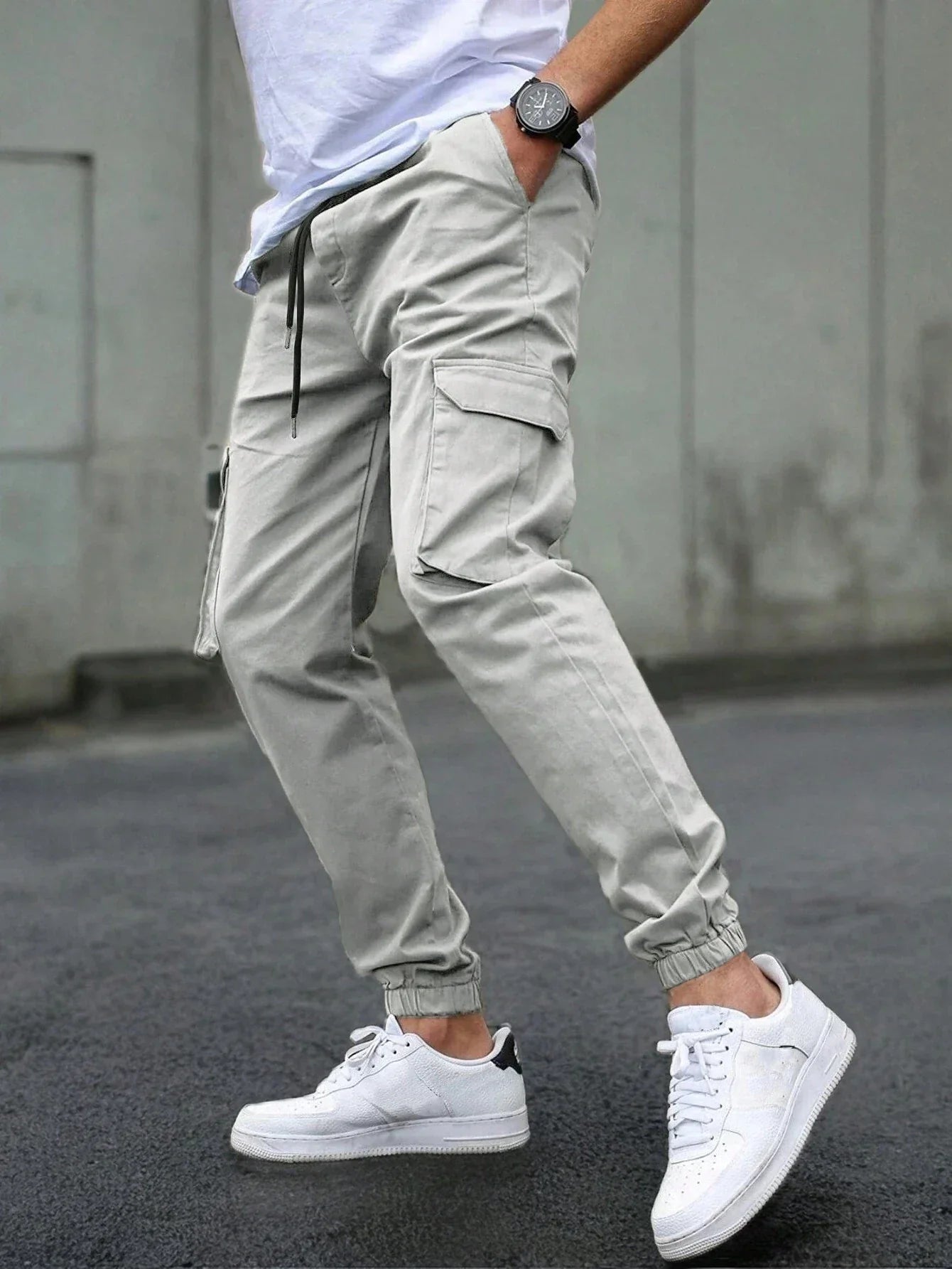 LAURENT MONACO | PANTALONS CARGO SLIM POUR HOMMES
