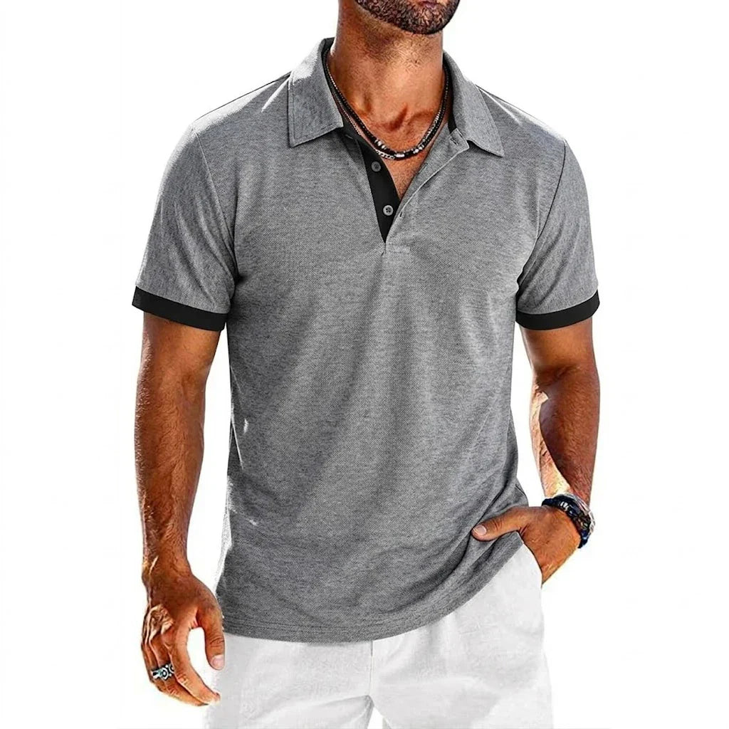 LAURENT MONACO | POLO CONTRASTÉ POUR HOMMES