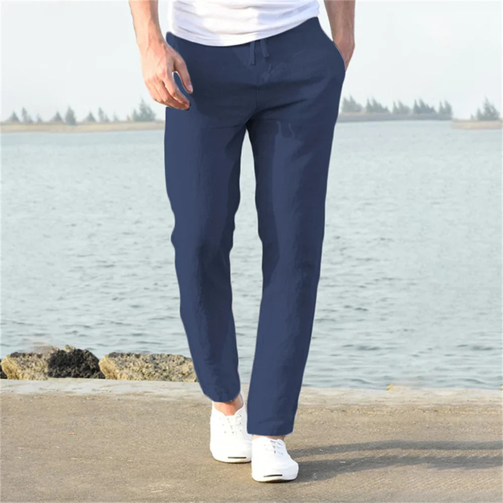 LAURENT MONACO | PANTALON DE RUE EN LIN POUR HOMME