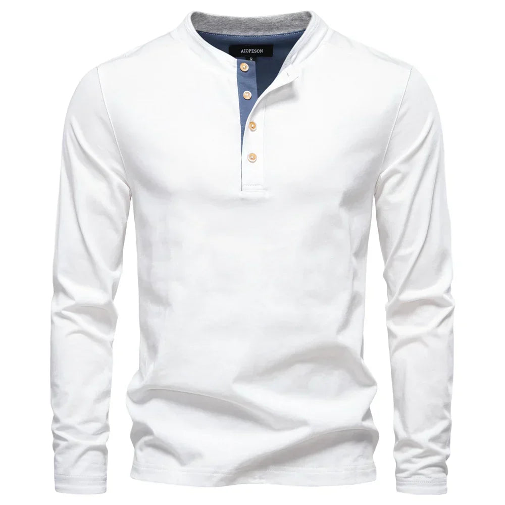 LAURENT MONACO | T-SHIRT CLASSIQUE À MANCHES LONGUES POUR HOMMES
