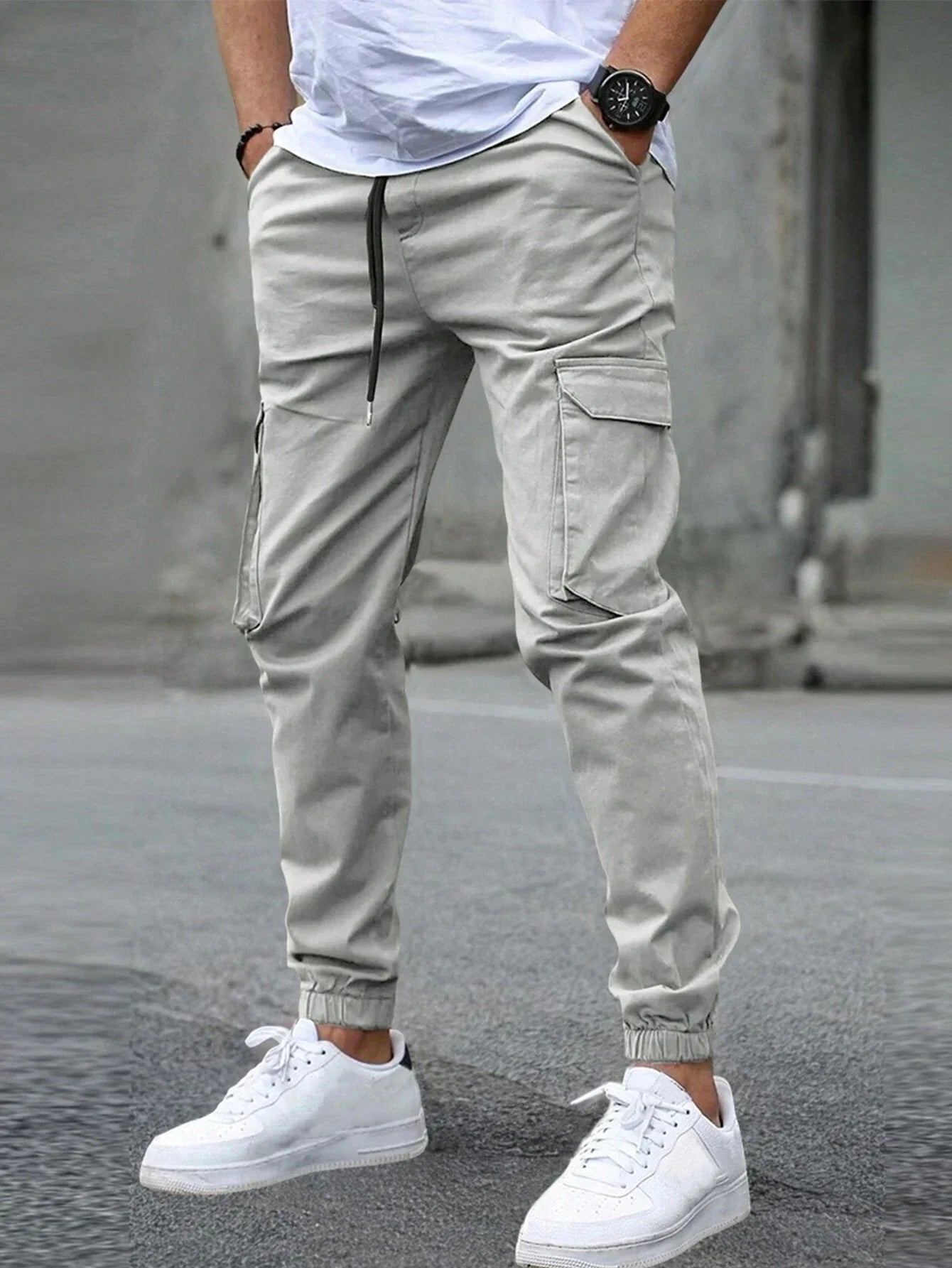 LAURENT MONACO | PANTALONS CARGO SLIM POUR HOMMES