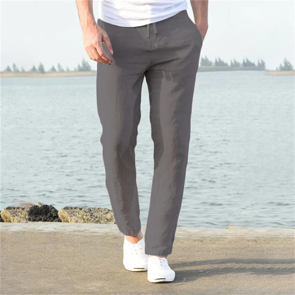 LAURENT MONACO | PANTALON DE RUE EN LIN POUR HOMME