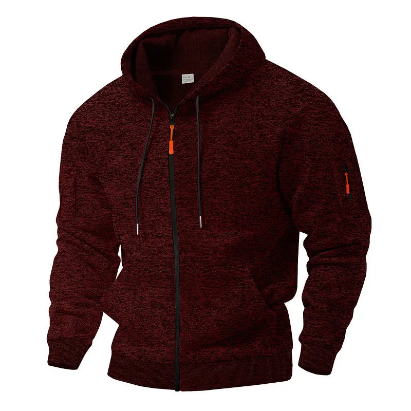 LORENZO | CHAQUETA CON CAPUCHA Y CREMALLERA DE LARGO COMPLETO PARA HOMBRE