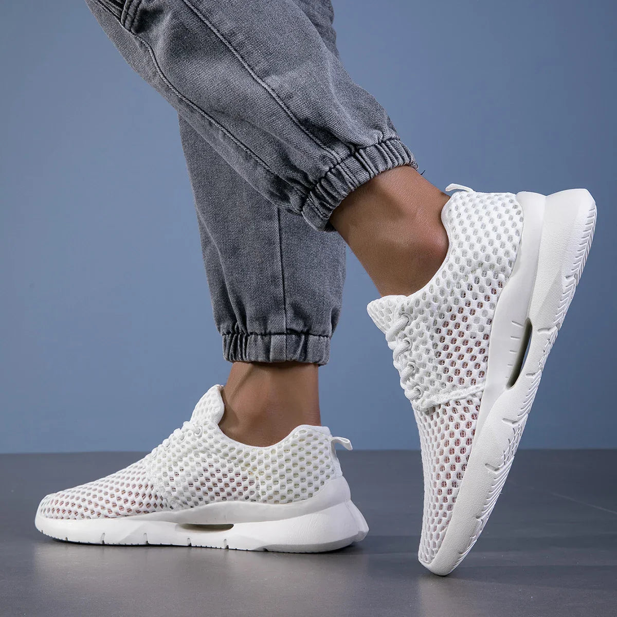 LAURENT MONACO | BASKETS DE MARCHE EN MAILLE POUR HOMMES