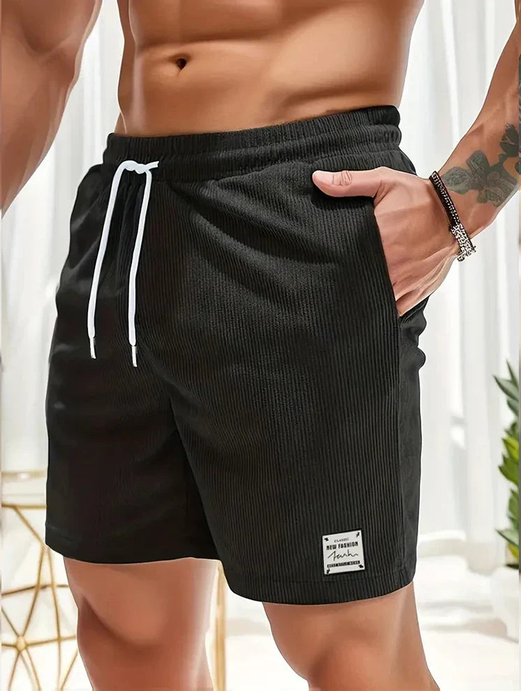 LAURENT MONACO | SHORT D'ÉTÉ EN VELOURS COURRU POUR HOMMES