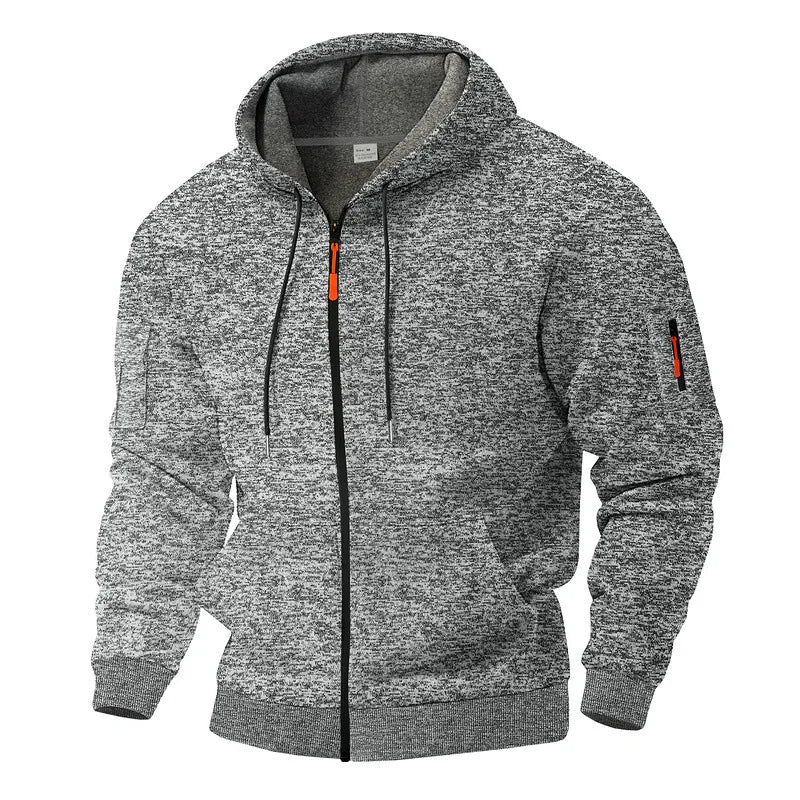 LORENZO | CHAQUETA CON CAPUCHA Y CREMALLERA DE LARGO COMPLETO PARA HOMBRE