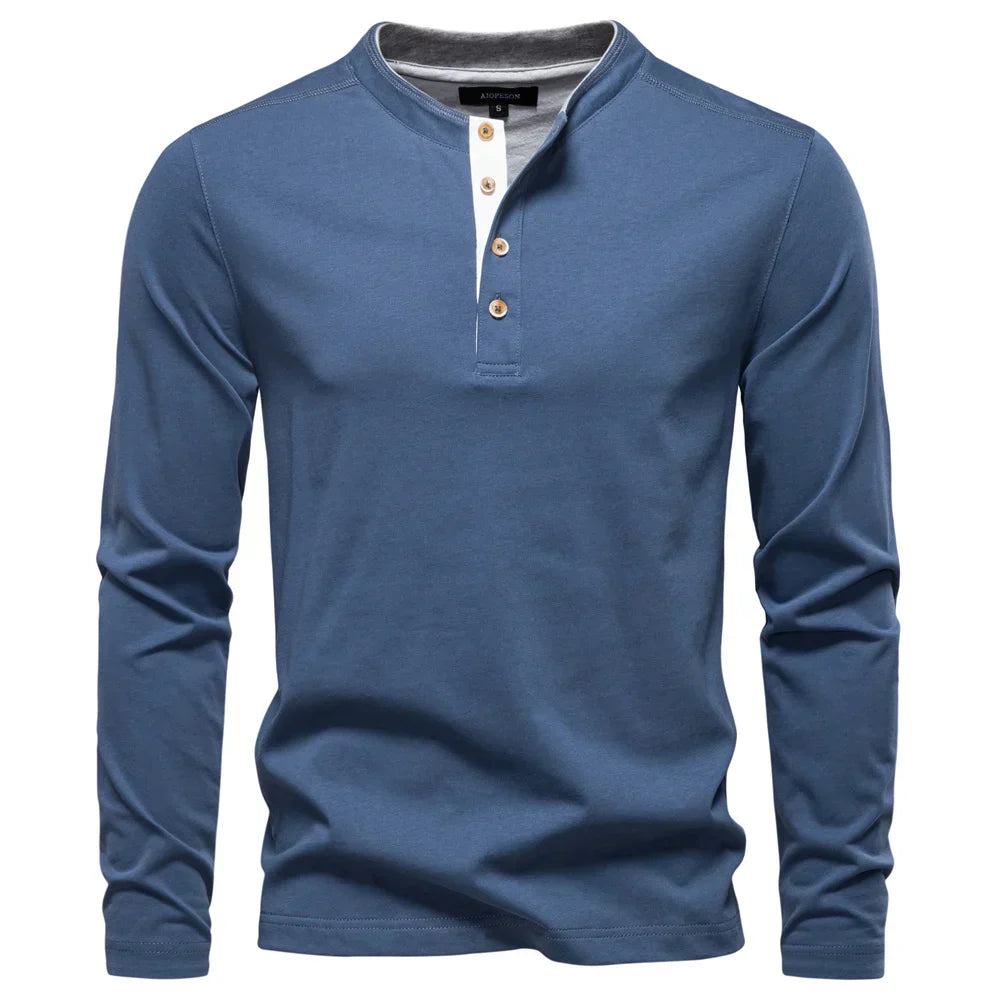 LAURENT MONACO | T-SHIRT CLASSIQUE À MANCHES LONGUES POUR HOMMES