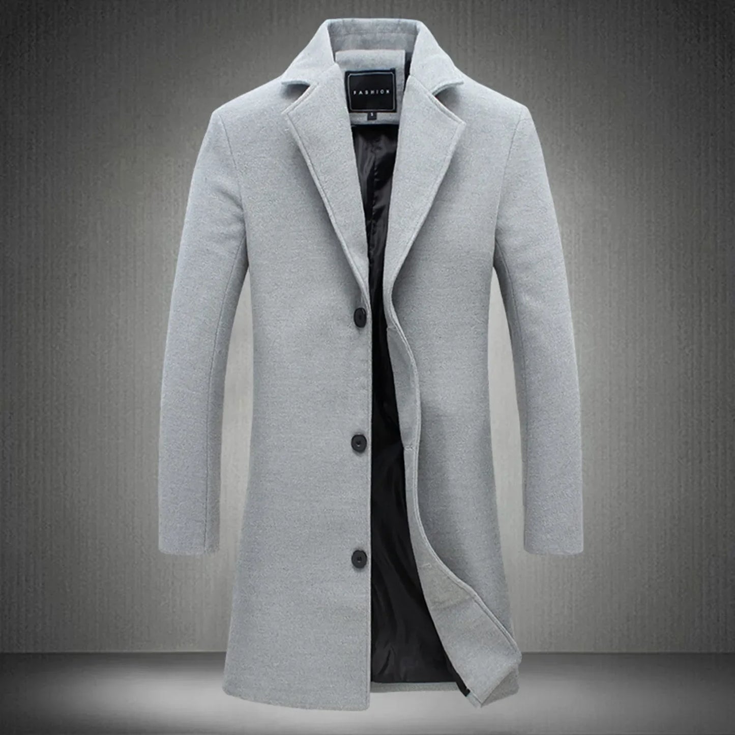 LAURENT MONACO | MANTEAU EN MELANGE DE LAINE POUR HOMMES