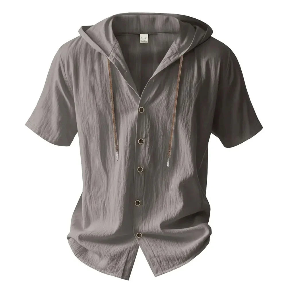LAURENT MONACO | CHEMISE D'ÉTÉ À CAPUCHE POUR HOMMES