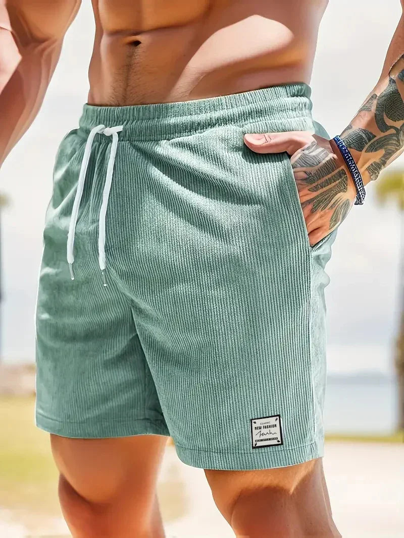LAURENT MONACO | SHORT D'ÉTÉ EN VELOURS COURRU POUR HOMMES