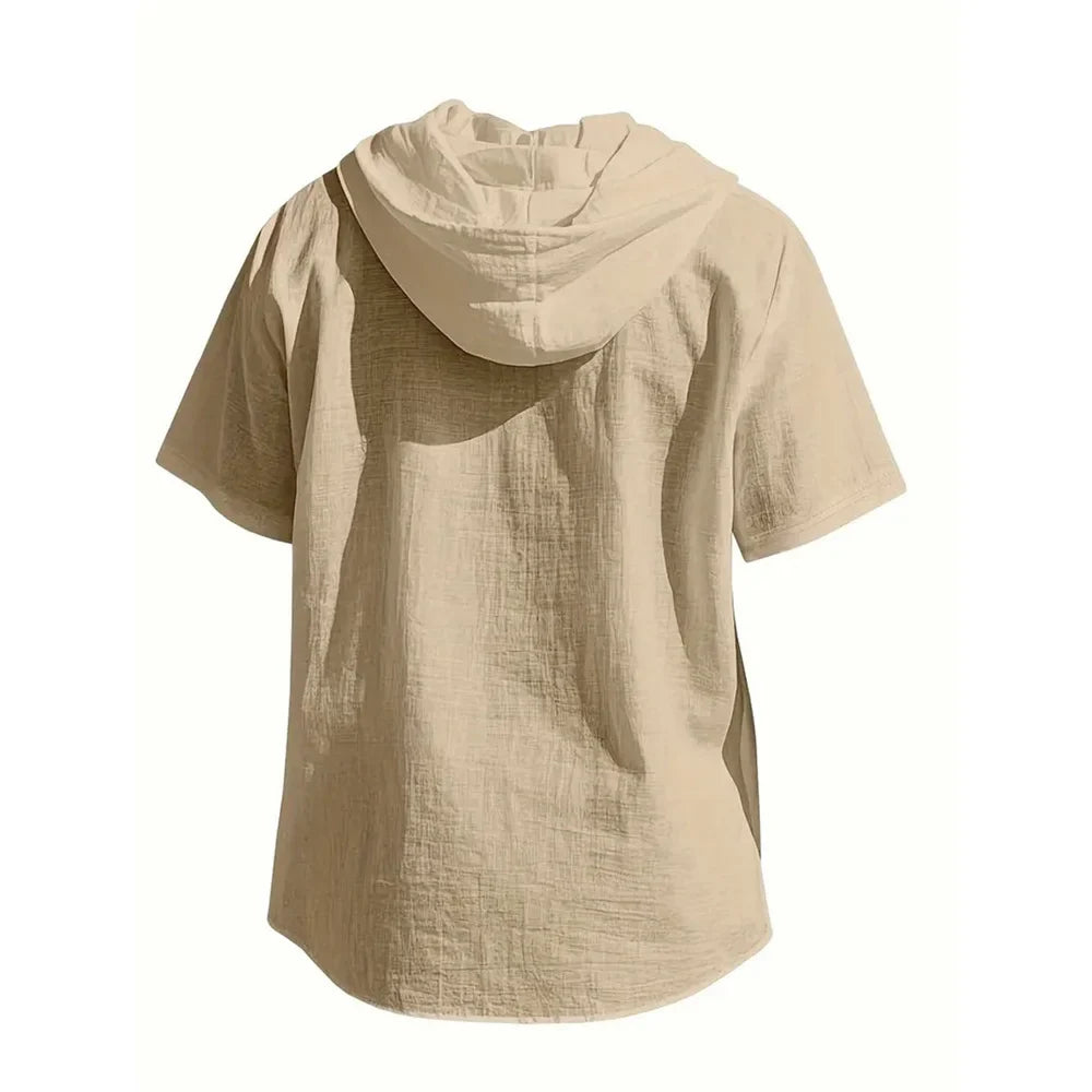 LAURENT MONACO | CHEMISE D'ÉTÉ À CAPUCHE POUR HOMMES