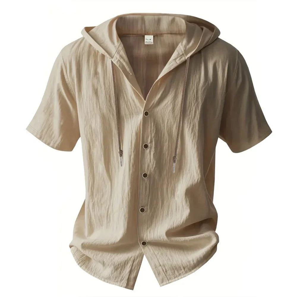 LAURENT MONACO | CHEMISE D'ÉTÉ À CAPUCHE POUR HOMMES
