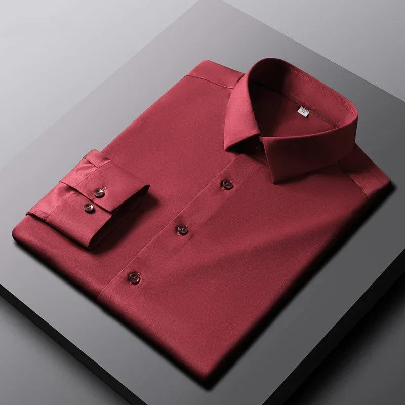 LAURENT MONACO | CHEMISE FORMELLE CLASSIQUE À MANCHES LONGUES POUR HOMMES