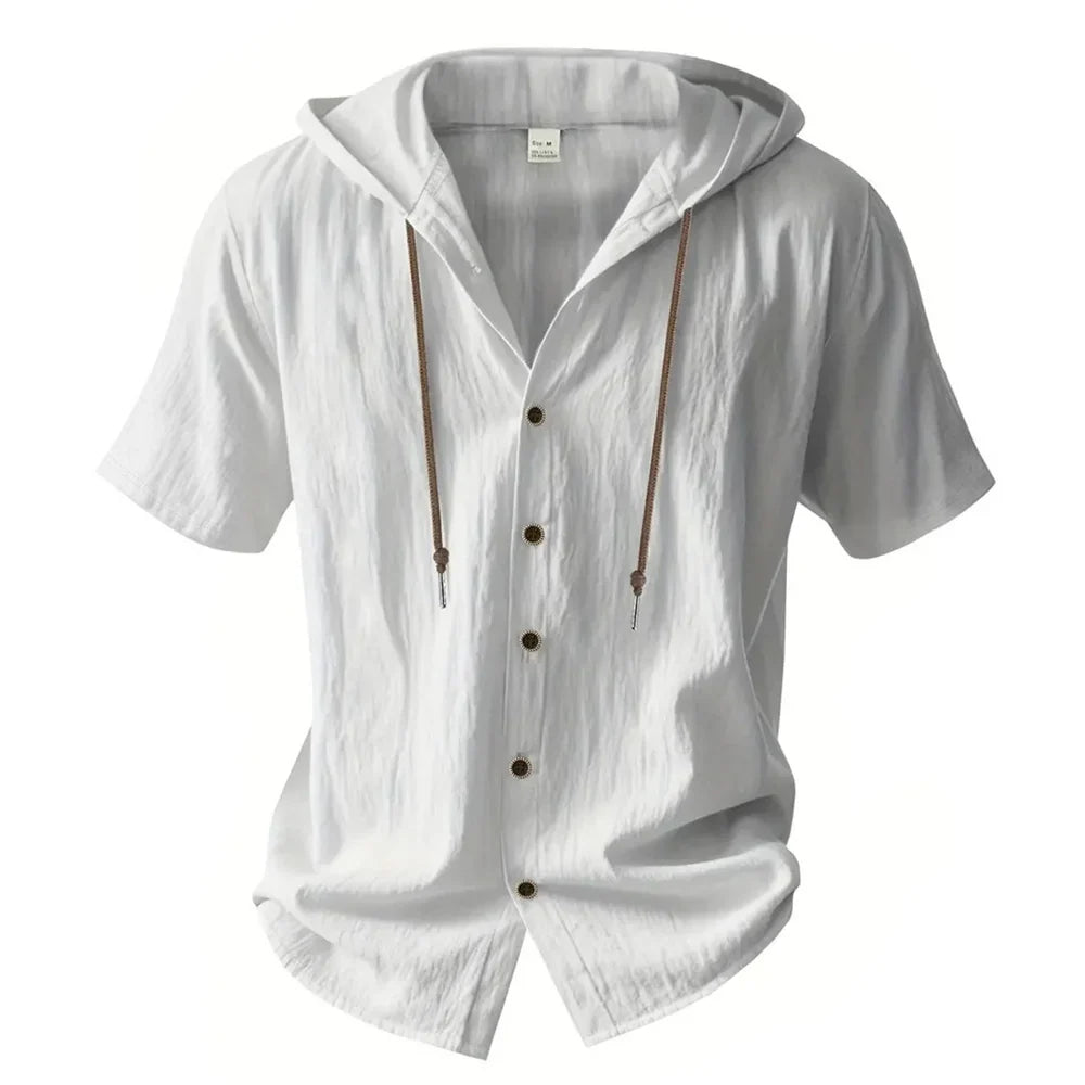 LAURENT MONACO | CHEMISE D'ÉTÉ À CAPUCHE POUR HOMMES