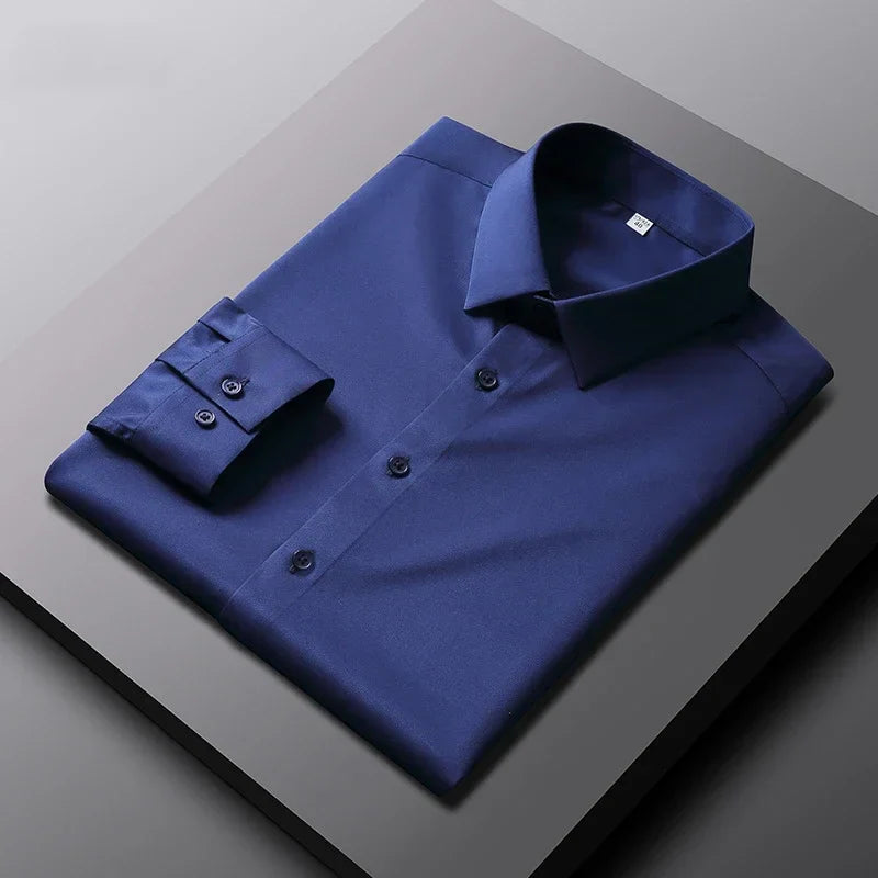 LAURENT MONACO | CHEMISE FORMELLE CLASSIQUE À MANCHES LONGUES POUR HOMMES