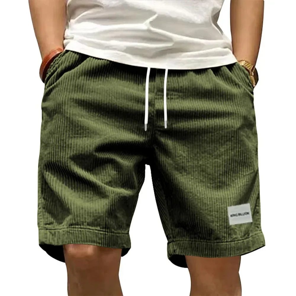 LAURENT MONACO | SHORTS CARGO EN CORDUROY POUR HOMMES