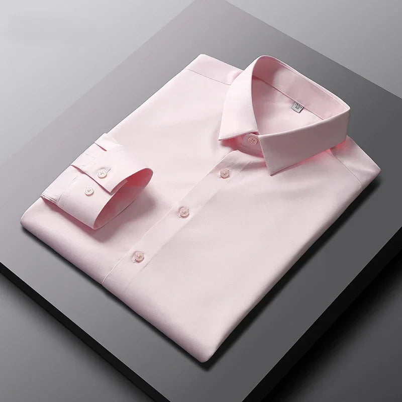 LAURENT MONACO | CHEMISE FORMELLE CLASSIQUE À MANCHES LONGUES POUR HOMMES