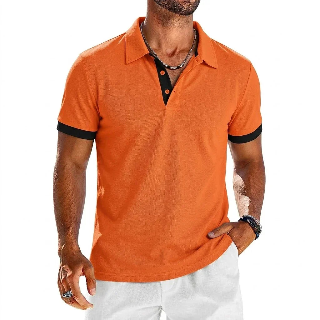 LAURENT MONACO | POLO CONTRASTÉ POUR HOMMES