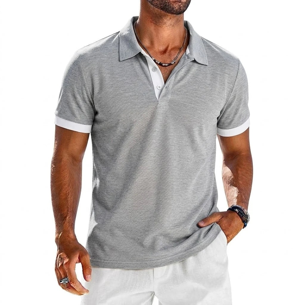 LAURENT MONACO | POLO CONTRASTÉ POUR HOMMES