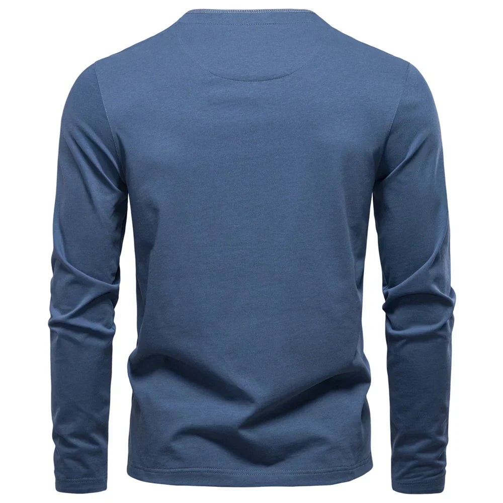 LAURENT MONACO | T-SHIRT CLASSIQUE À MANCHES LONGUES POUR HOMMES