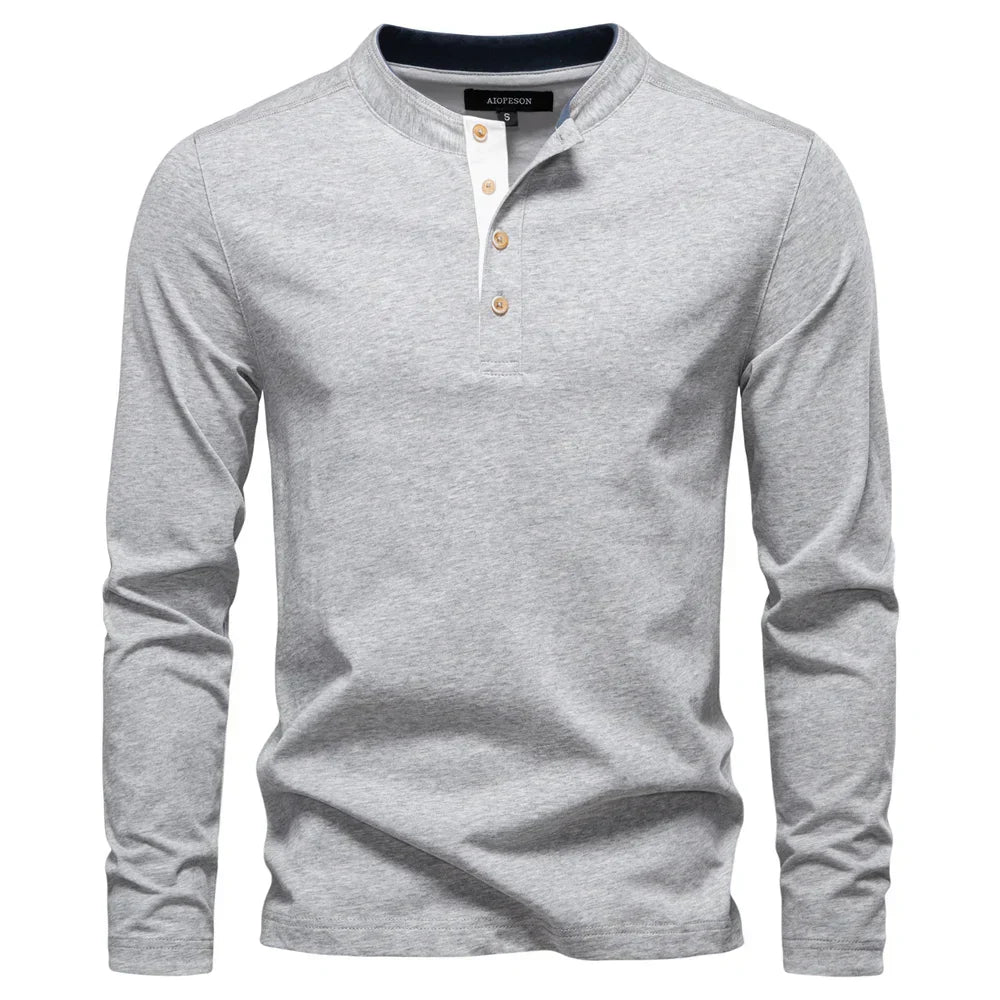 LAURENT MONACO | T-SHIRT CLASSIQUE À MANCHES LONGUES POUR HOMMES