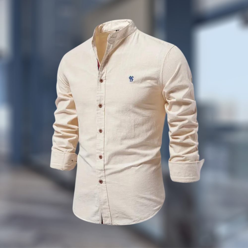 LAURENT MONACO | POLO À MANCHES LONGUES COUPE CLASSIQUE POUR HOMMES