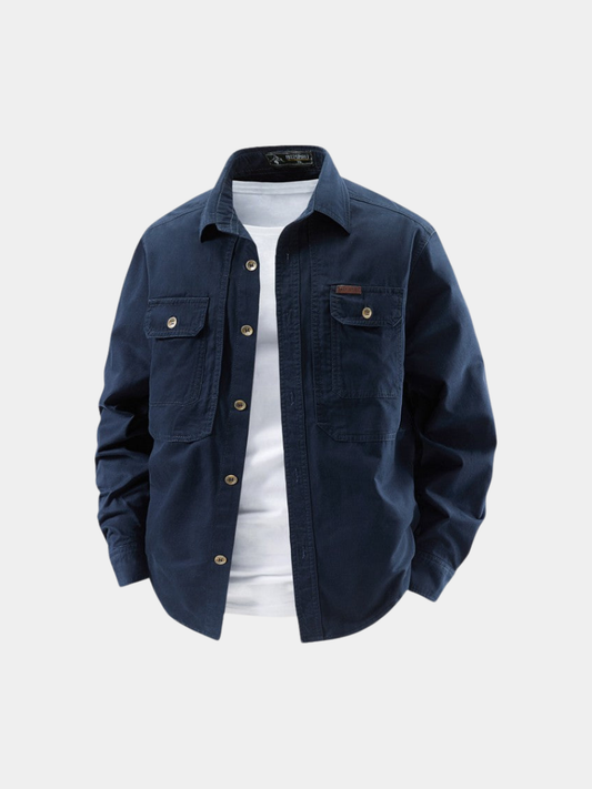 MATTEO | CAMISA UTILITARIA DE MANGA LARGA PARA HOMBRE