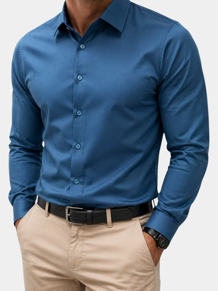 LAURENT MONACO | CHEMISE FORMELLE À MANCHES LONGUES POUR HOMMES