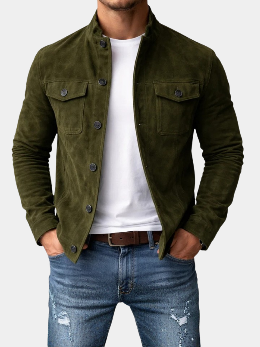 LAURENT MONACO | VESTE EN SUÉDINE POUR HOMMES