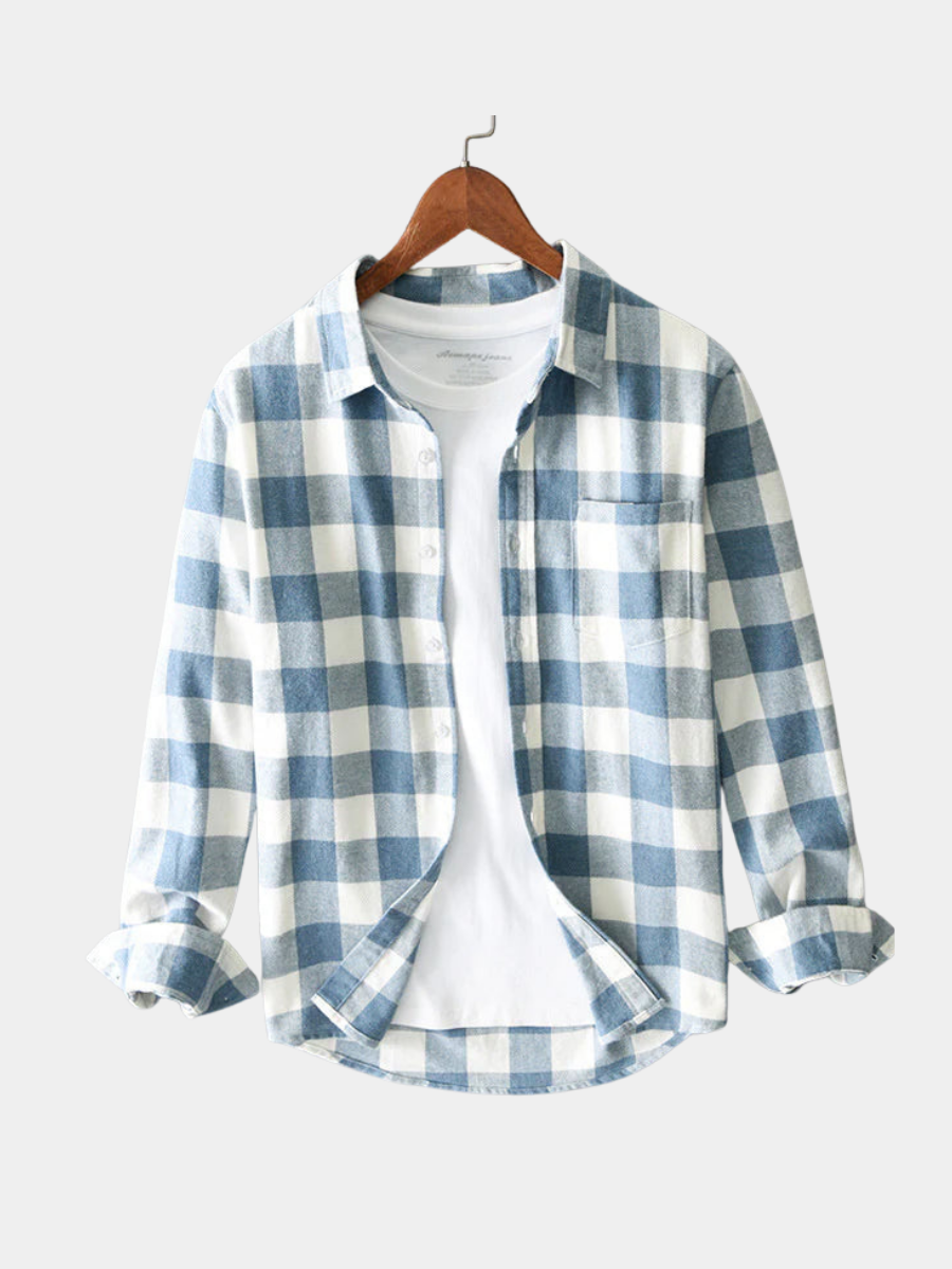 LAURENT MONACO | CHEMISE À CARREAUX EN COTON POUR HOMME