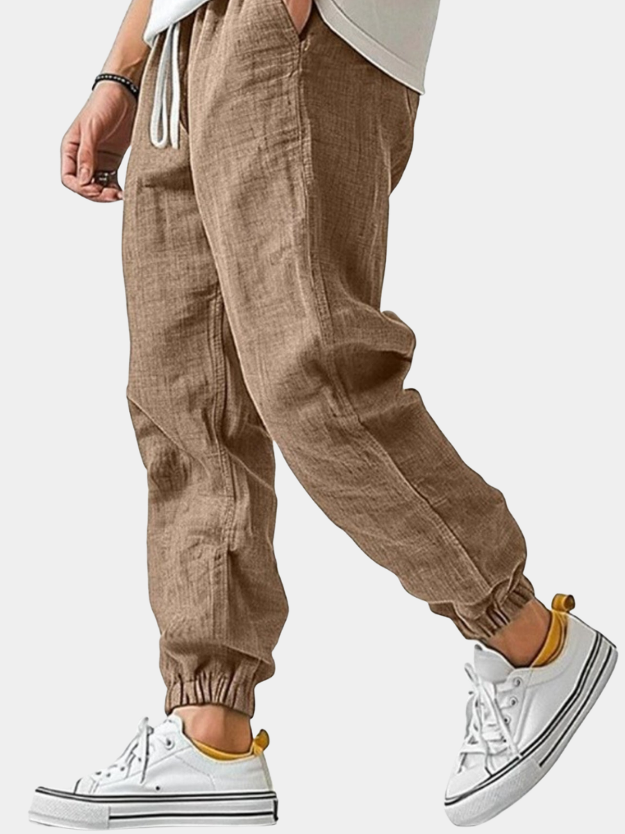 LAURENT MONACO | JOGGERS EN LIN POUR HOMMES
