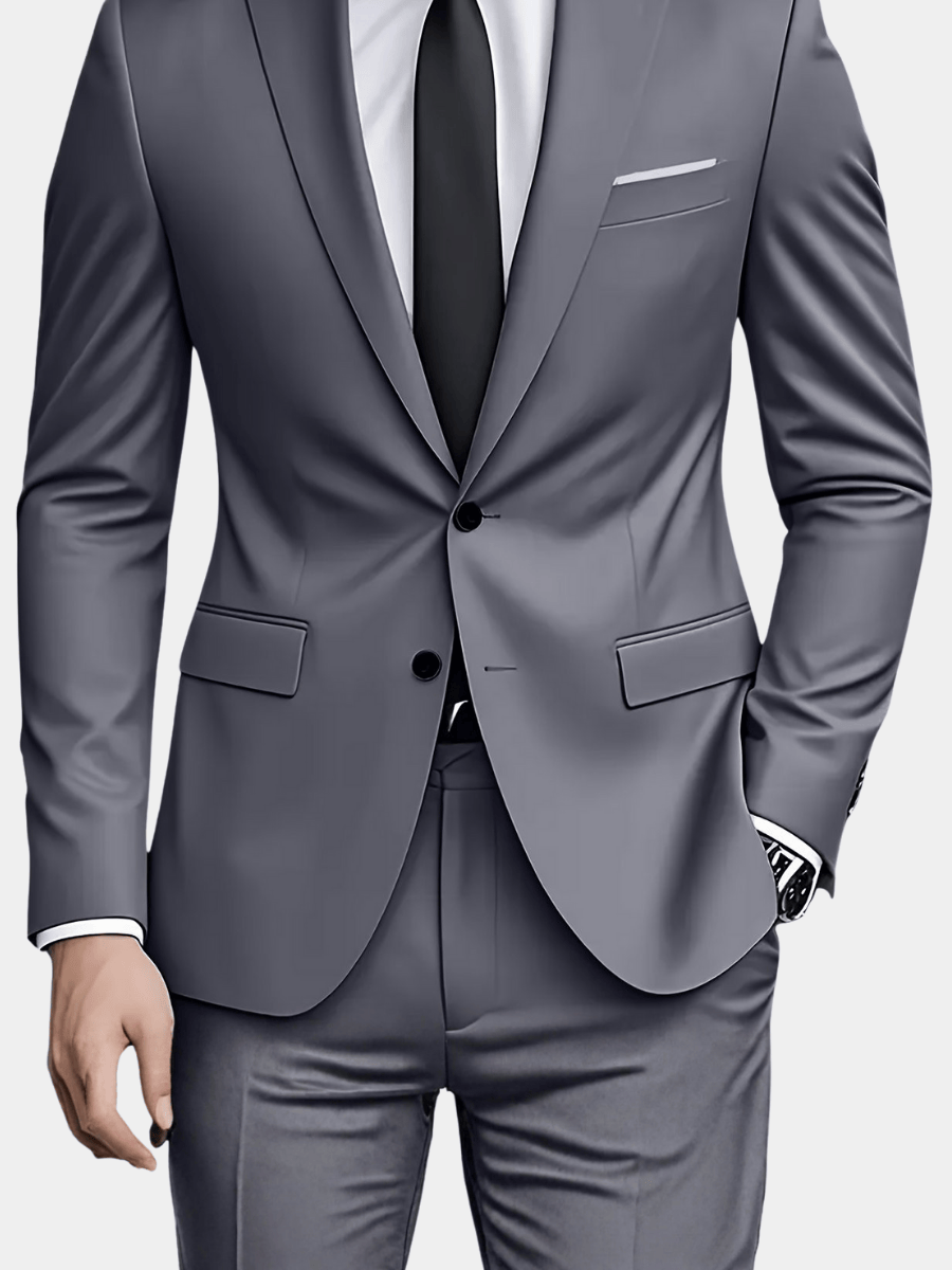 LAURENT MONACO | COSTUME EN LAINE MÉLANGÉE POUR HOMME