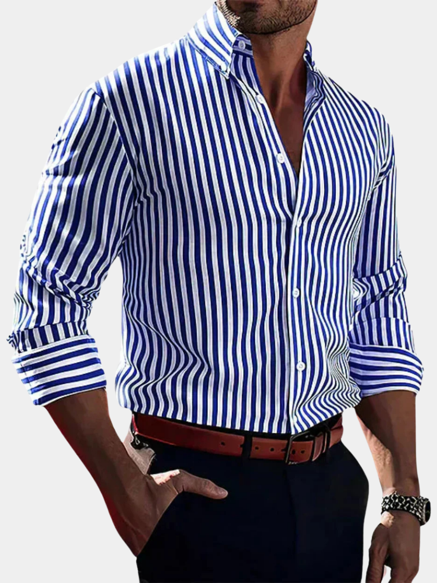 LAURENT MONACO | CHEMISE À RAYURES POUR HOMMES