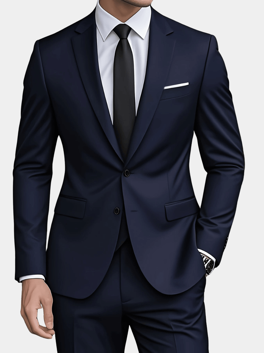LAURENT MONACO | COSTUME EN LAINE MÉLANGÉE POUR HOMME