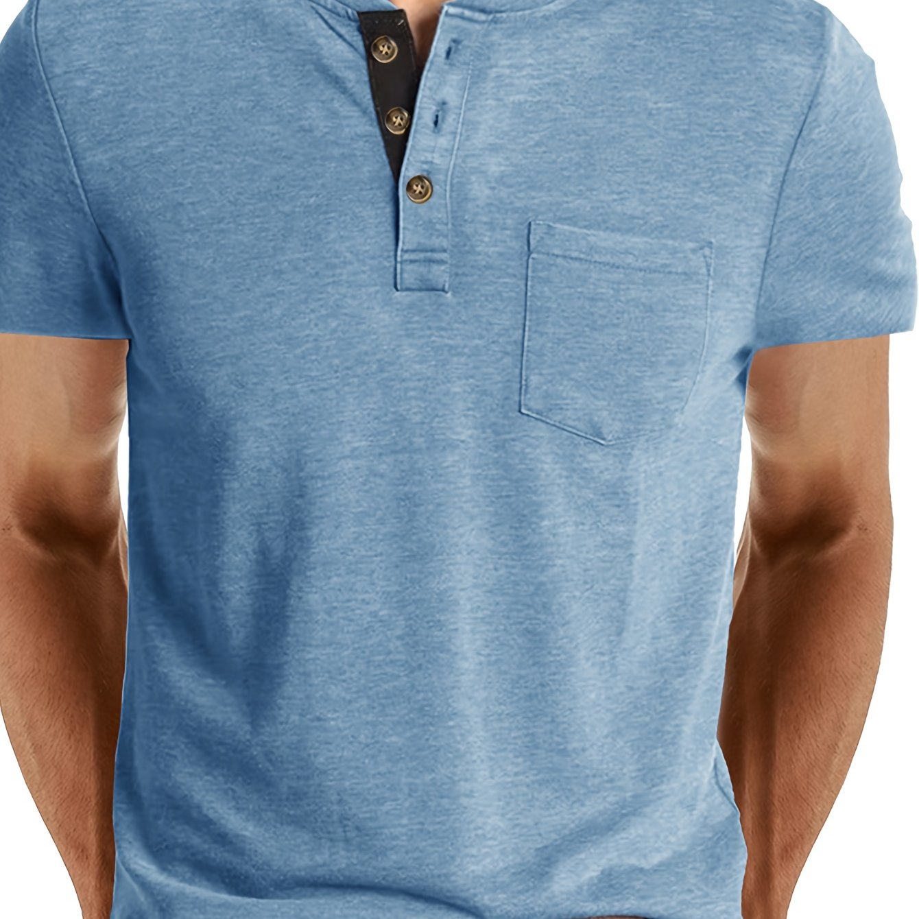 LAURENT MONACO | T SHIRT HENLEY POUR HOMME