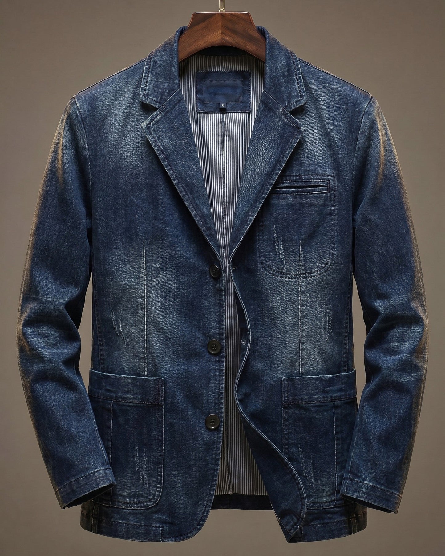 LAURENT MONACO | CHEMISE EN DENIM ÉPAIS POUR HOMMES