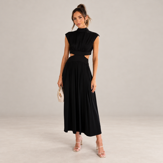Rosa | Vestido midi con aberturas