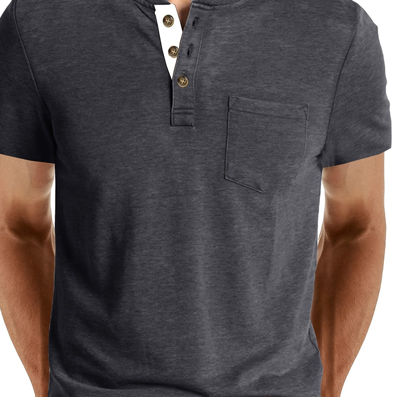 LAURENT MONACO | T SHIRT HENLEY POUR HOMME