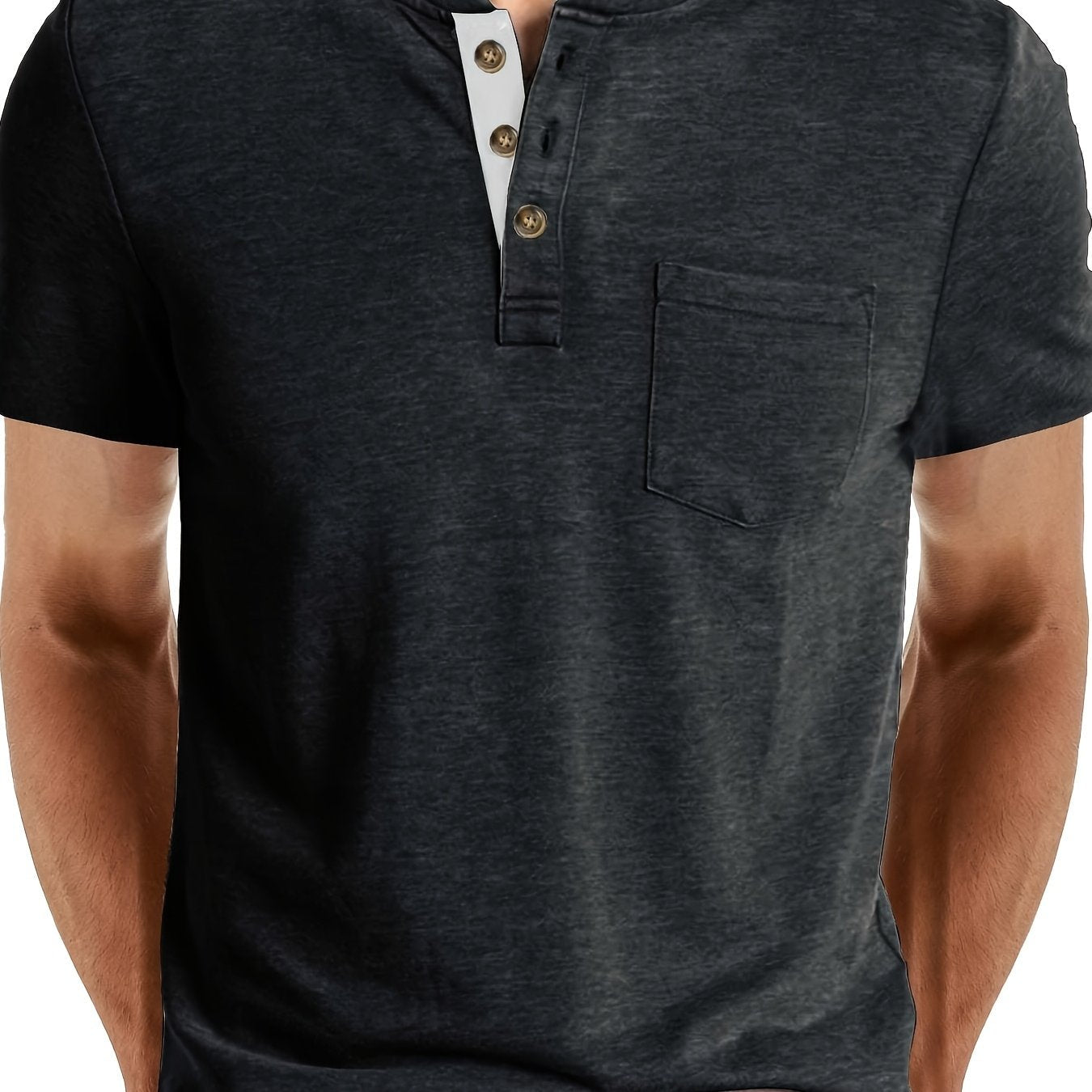 LAURENT MONACO | T SHIRT HENLEY POUR HOMME