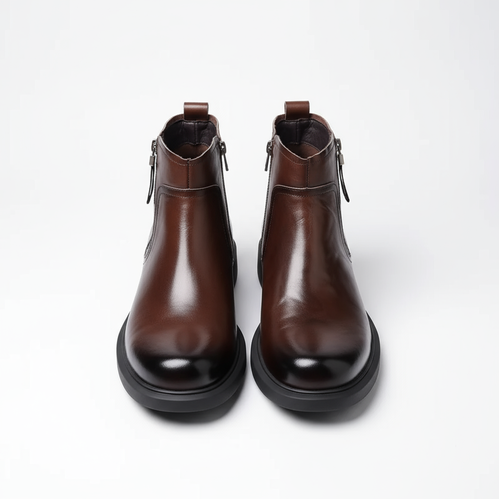 LAURENT MONACO | BOTTES EN CUIR À ZIP POUR HOMME