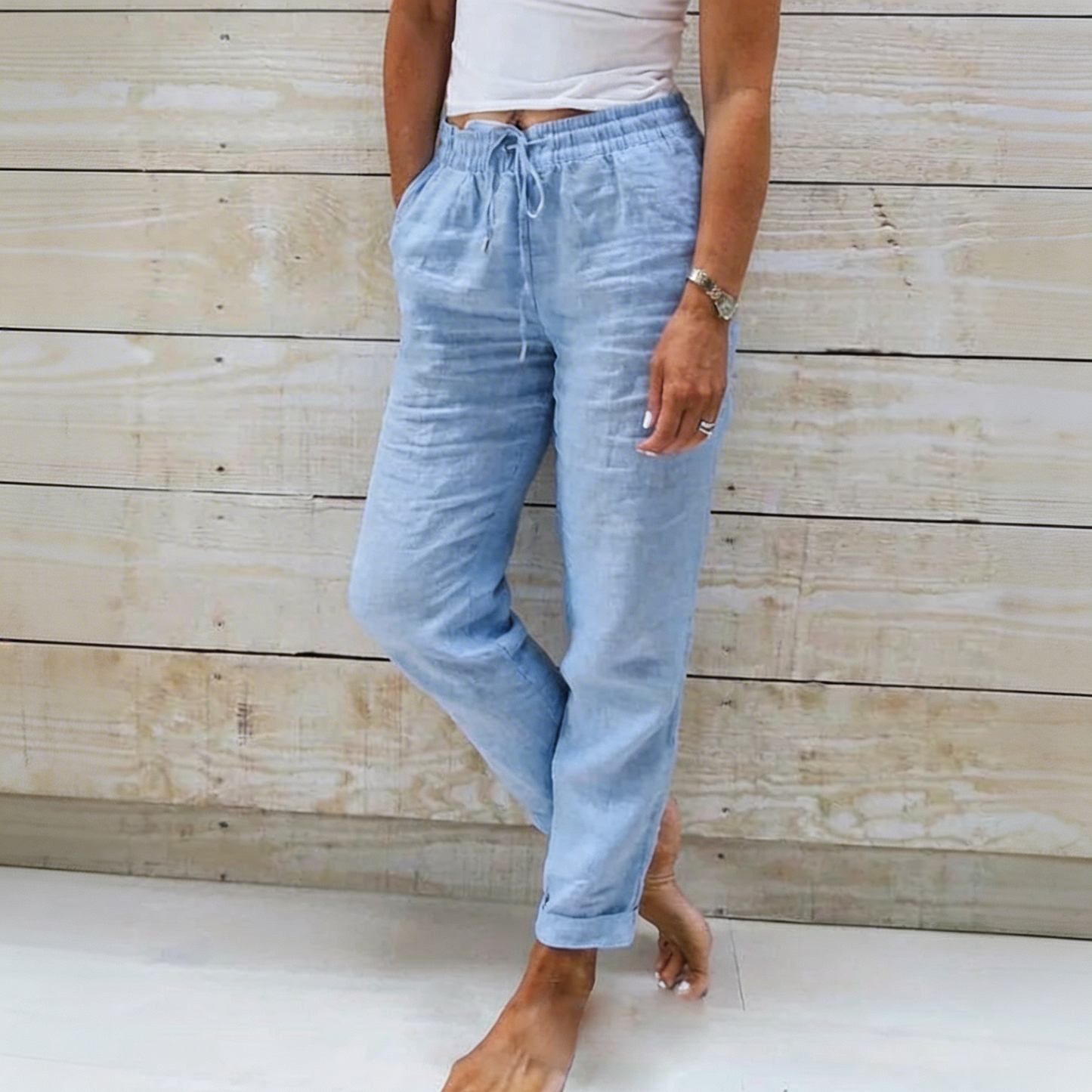 Laura | Pantalones Relajados con Cordón