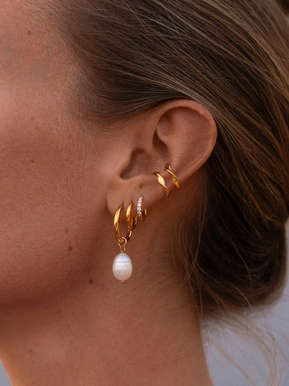 Lucía | Aretes de aro minimalistas