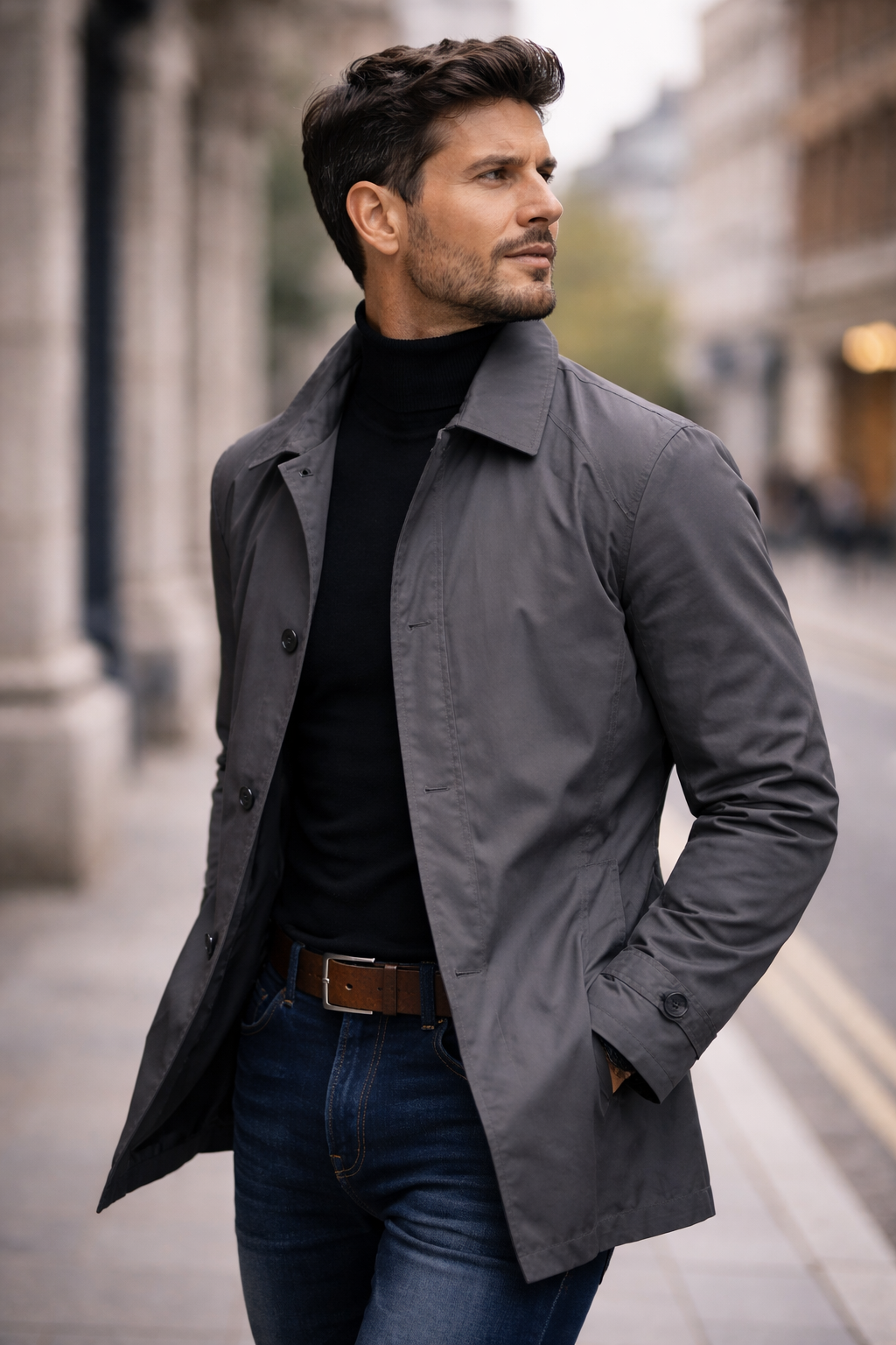LAURENT MONACO | MANTEAU CLASSIQUE POUR HOMMES