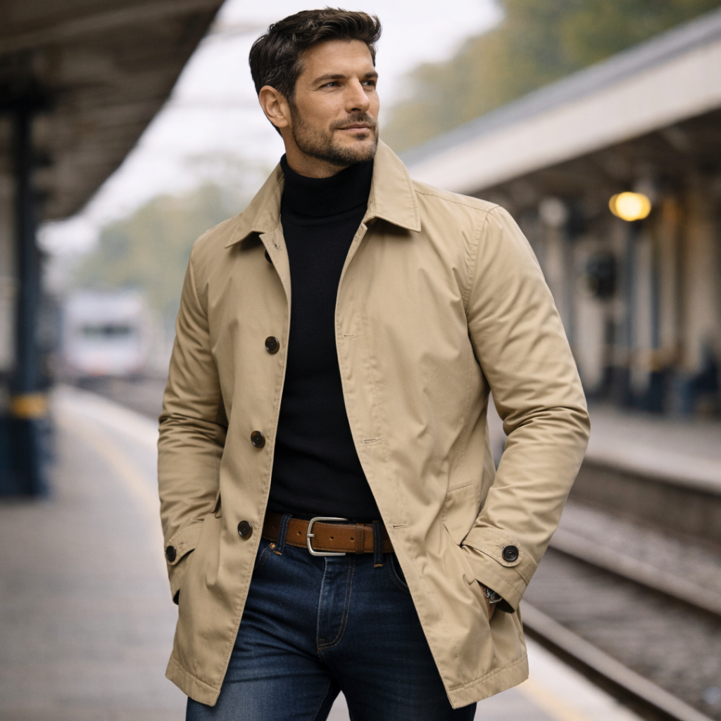 LAURENT MONACO | MANTEAU URBAIN CLASSIQUE POUR HOMME