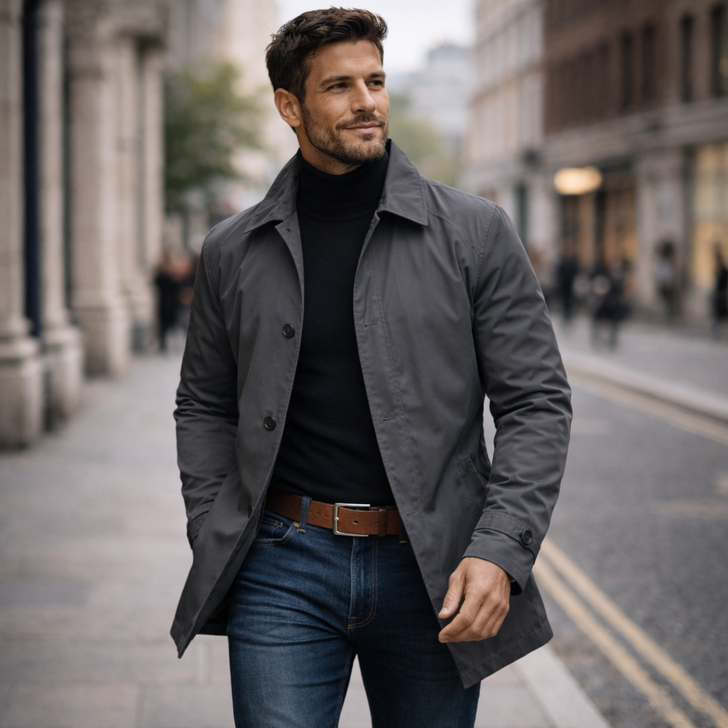 LAURENT MONACO | MANTEAU URBAIN CLASSIQUE POUR HOMME