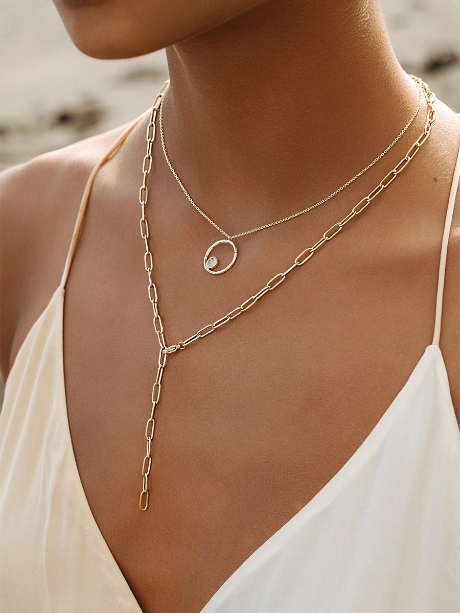 Alessia | Collar de eslabones con caída en Y