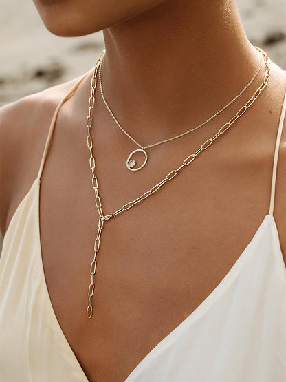 Alessia | Collar de eslabones con caída en Y